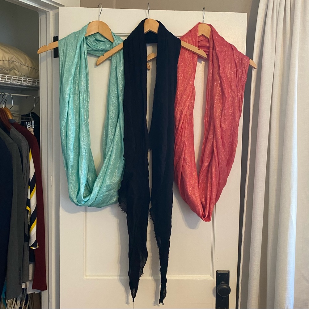 3/$20 EXPRESS Set of 3 Scarves Loop & Shawl